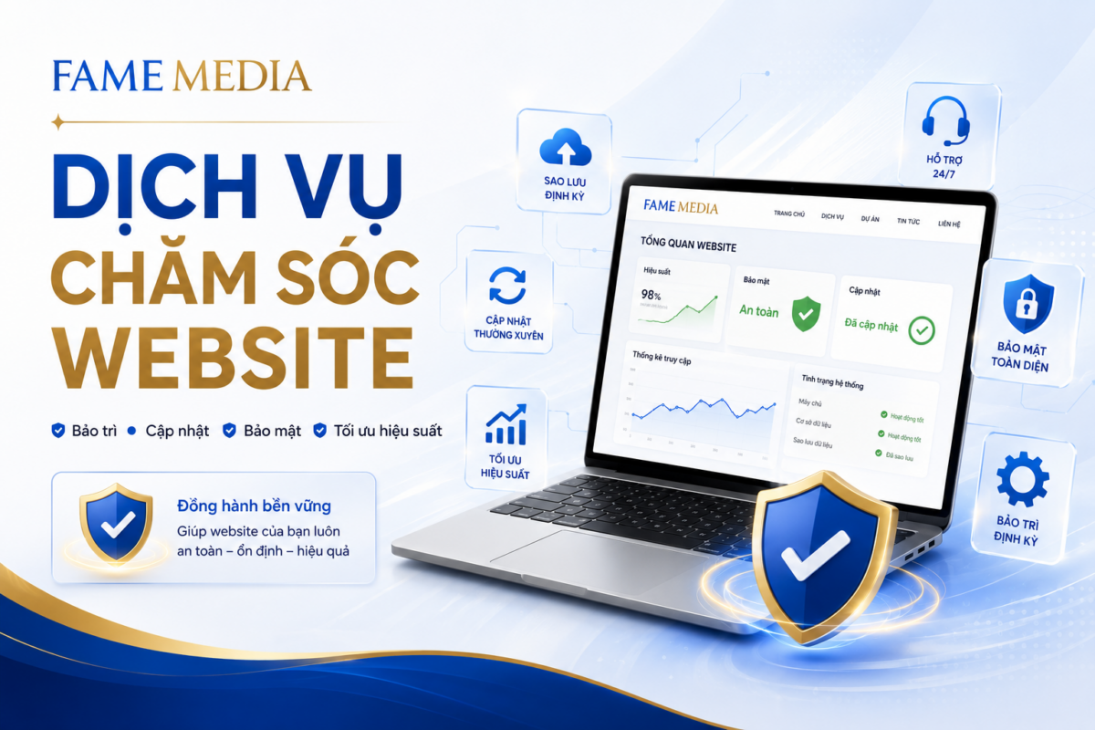 dịch vụ chăm sóc website