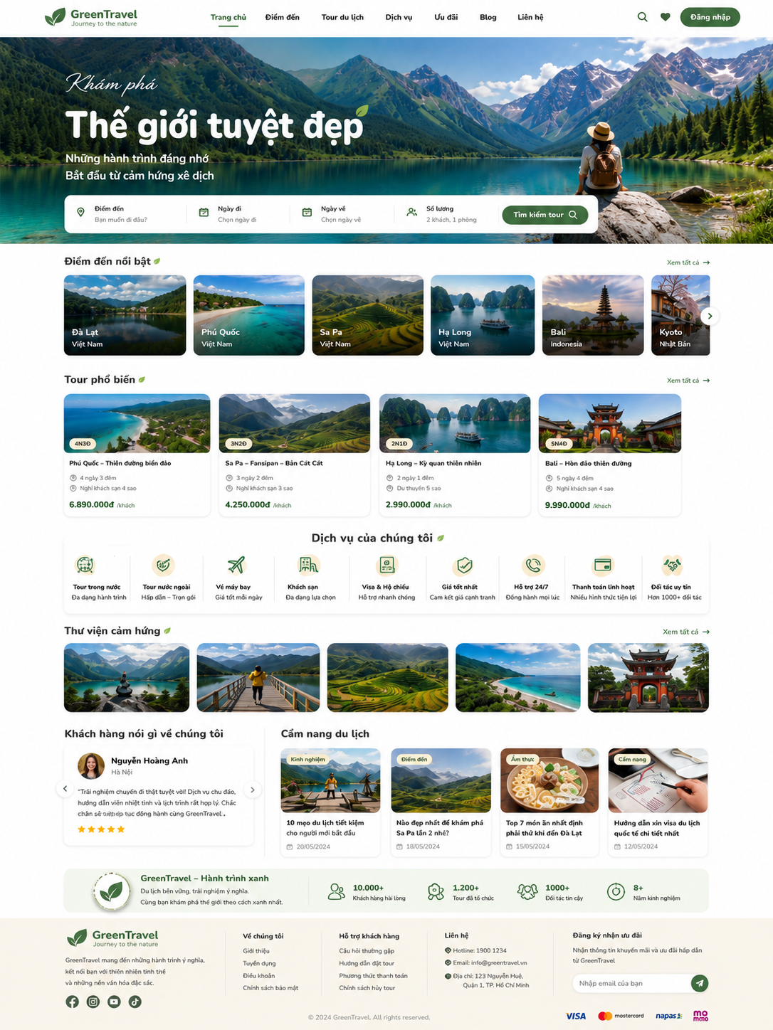 web du lịch DL3